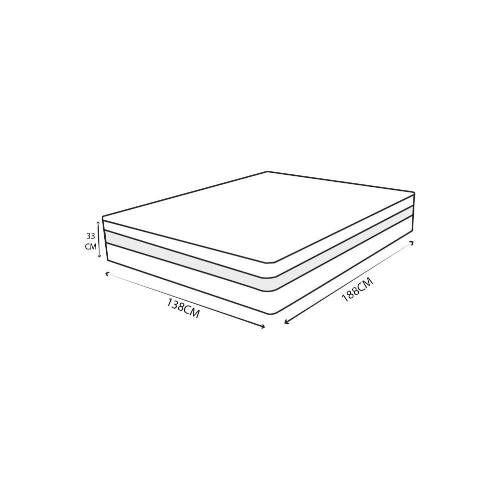 Colchão Casal 27x138x188 Montana Master Bege/Dourado com Molas Ensacadas