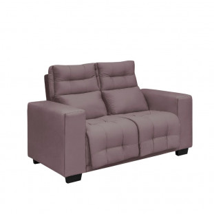 Conjunto Sofá 2 e 3 Lugares 151cm e 206cm Hannover Veludo Rose