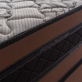 Colchão Solteiro 27x88x188 Eclipse Master Marrom com Molas Ensacadas