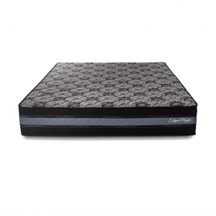 Colchão Casal 27x138x188 Eclipse Master Preto/Cinza com Molas Ensacadas