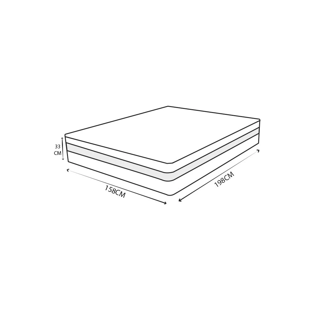 Colchão Queen 33x158x198 Montana Master Bege com Molas Ensacadas
