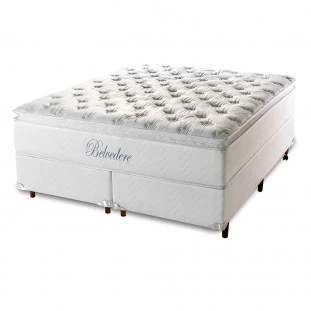 Conjunto Cama Box Belvedere com Molas Ensacadas