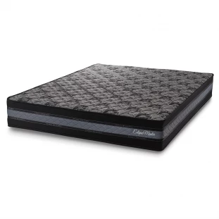 Colchão Casal 27x138x188 Eclipse Master Preto/Cinza com Molas Ensacadas